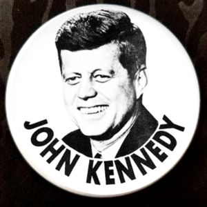 2.25 inch jfk John Kennedy button badge pin